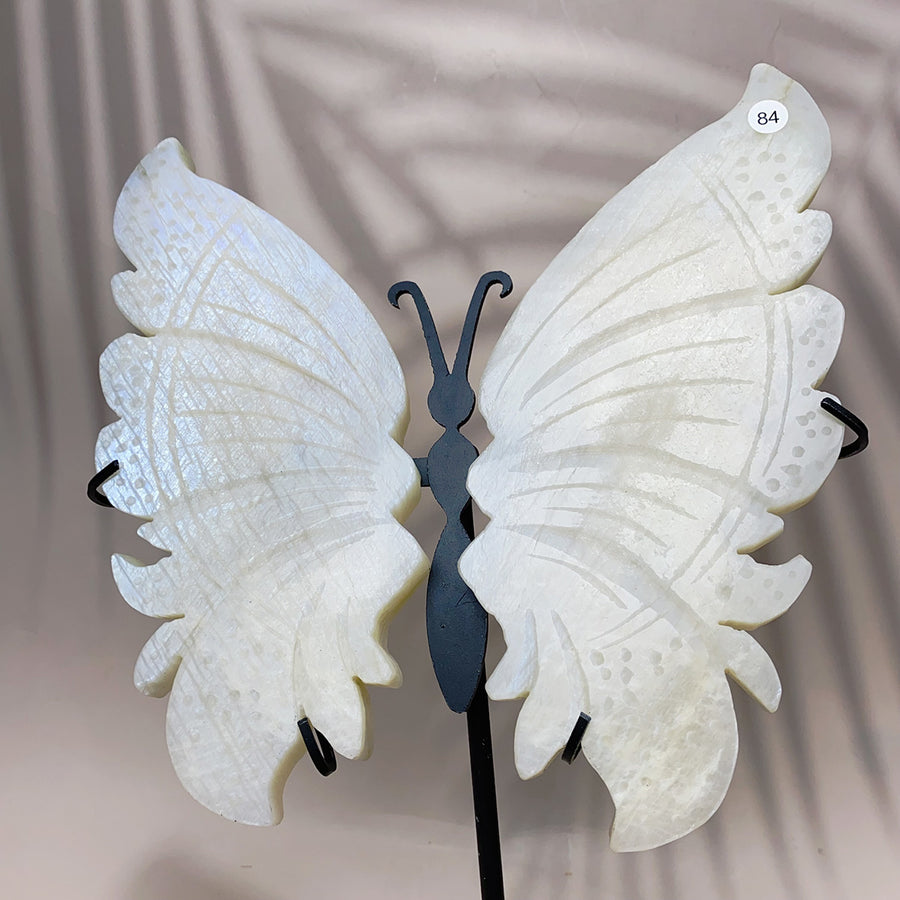 Crystal  Blue Moonstone Butterfly Wing