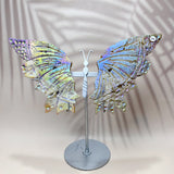 High quality Crystal Sphalerite  & Ocean Jasper Butterfly Wings