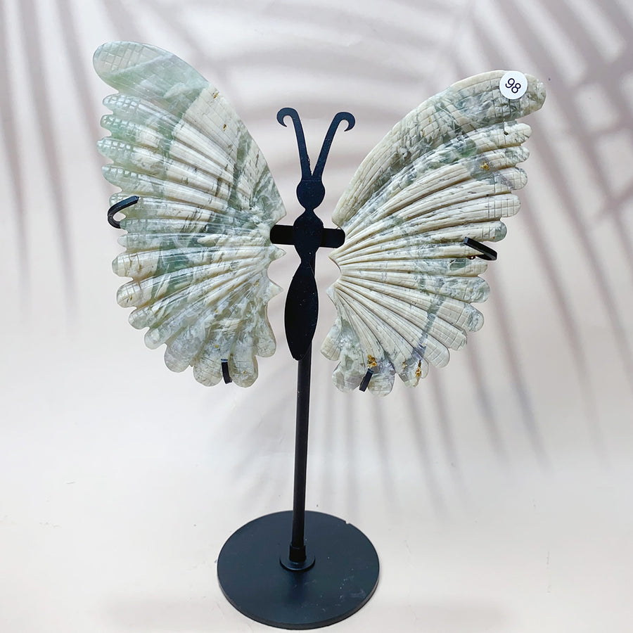 Feather Fluorite Crystal Butterfly Wings
