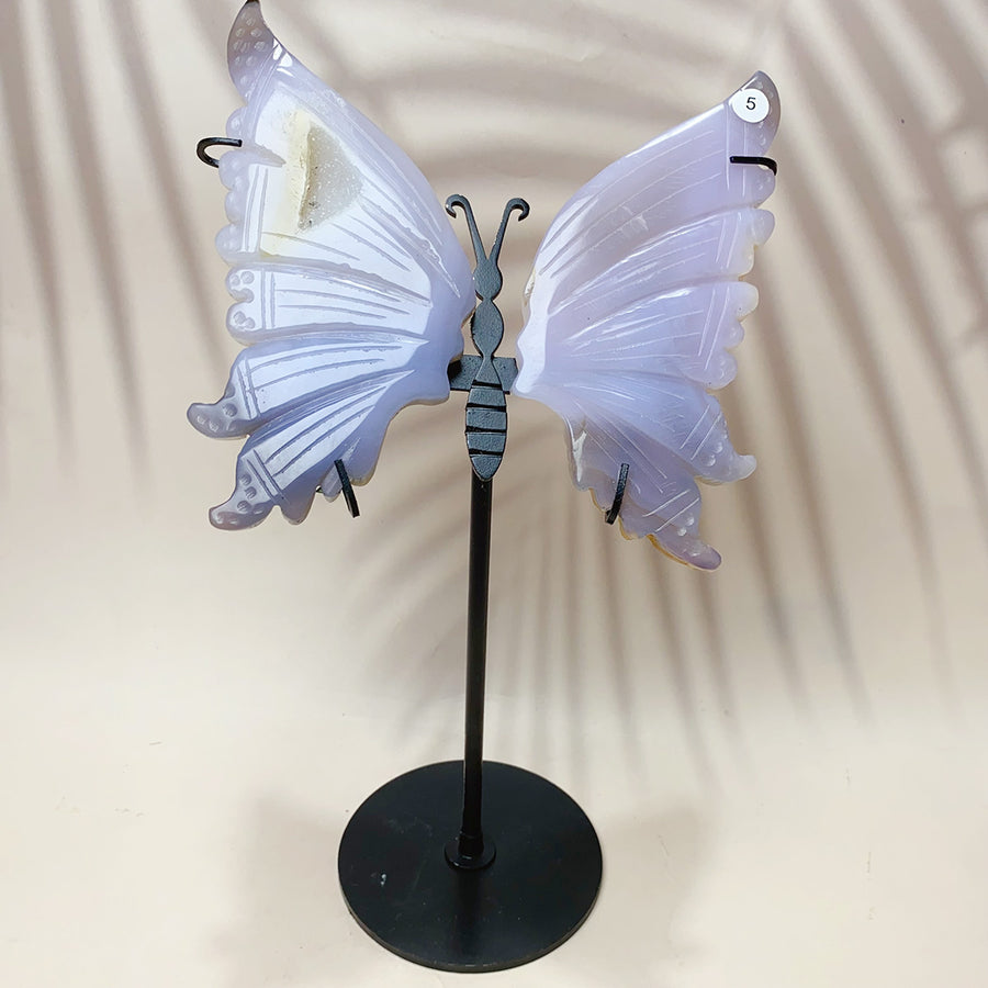 Druzy Agate Cystal Butterfly Wings