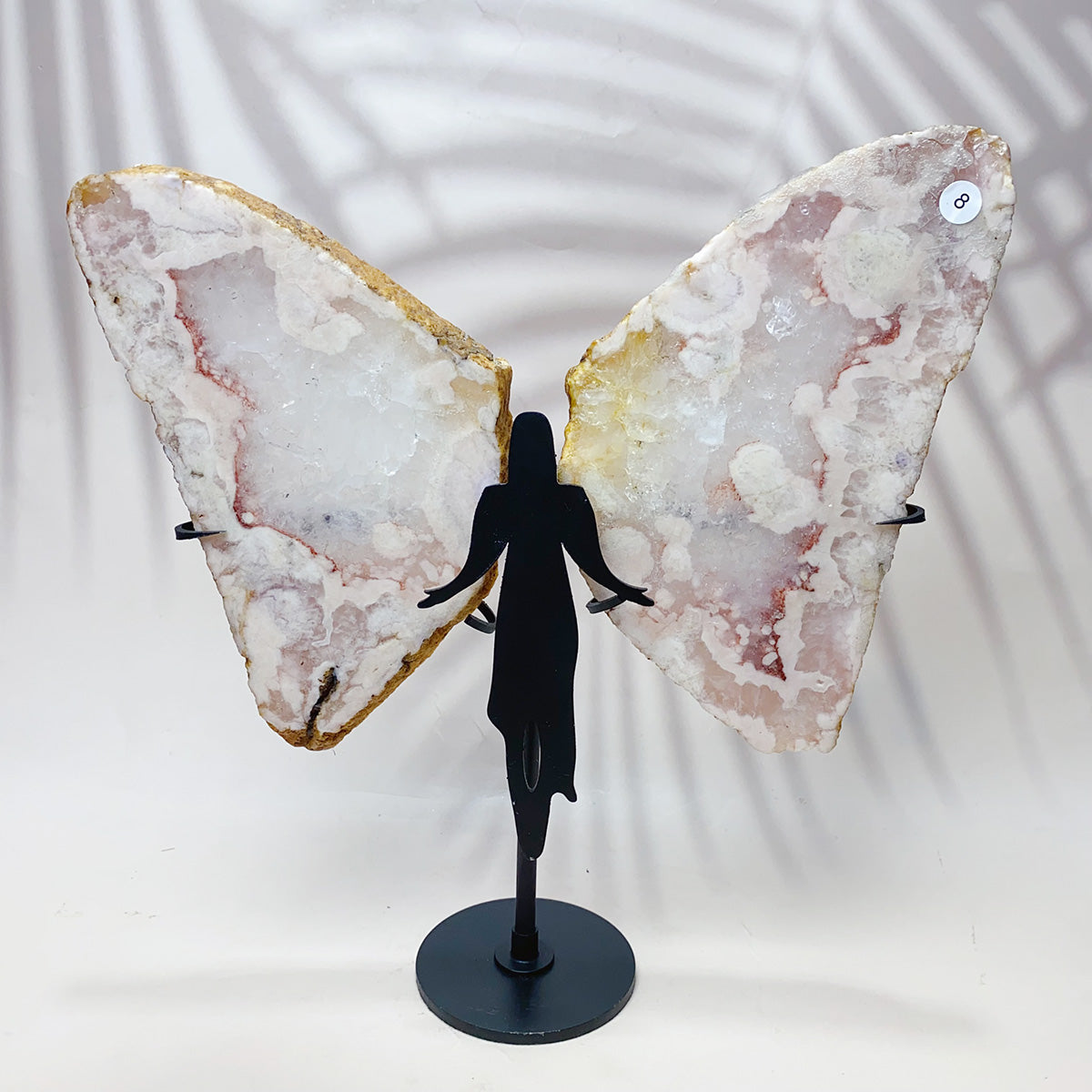 High quality Druzy Agate Carved Crystal Butterfly Fairy Wings