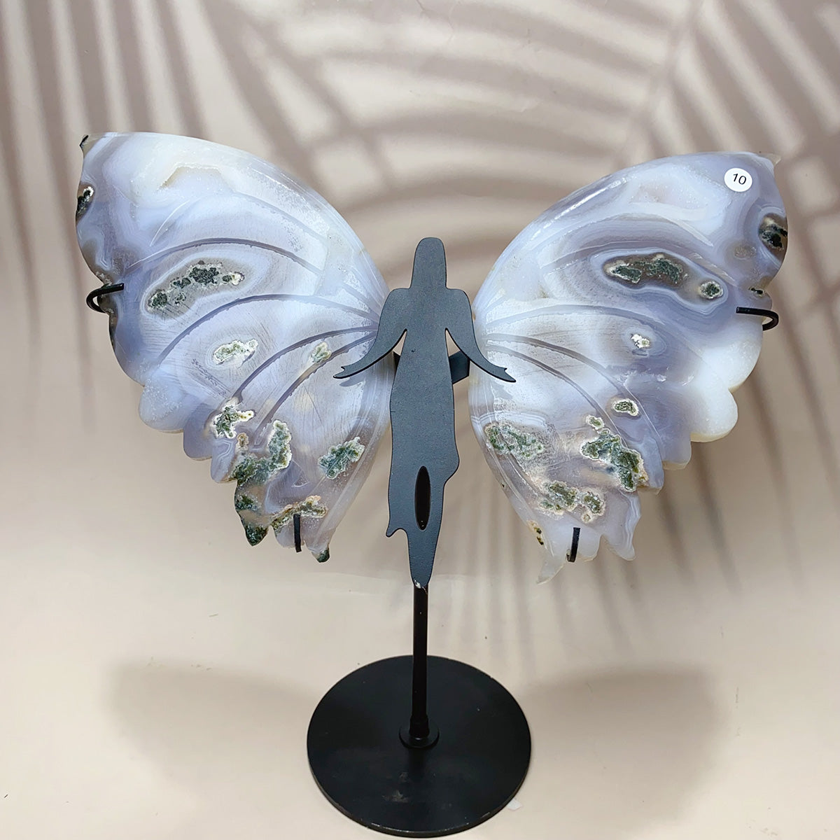 High quality Druzy Agate Carved Crystal Butterfly Fairy Wings