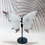 Crystal Carving Druzy Agate Butterfly Wings