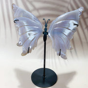 Crystal Carving Druzy Agate Butterfly Wings