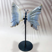 Crystal Carving Druzy Agate Butterfly Wings