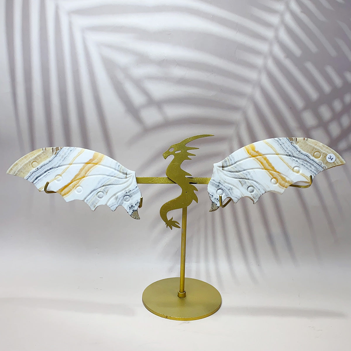 Cluster Agate With Sea Jasper Orange Calcite Crystal Carved Dragon Wings