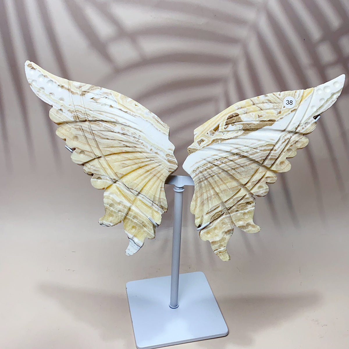 Fluorite & Amethyst & Blue onxy & Selenite & Golden Healer & Fire Quartz Crystal Butterfly Wings