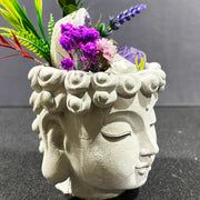 Natural crystal Buddha head tabletop home decor
