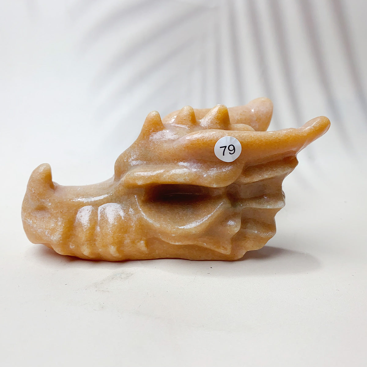 Rose Quartz & Garnet & Green jade & Pink Amethyst Crystal Materials Carved Dragon Head