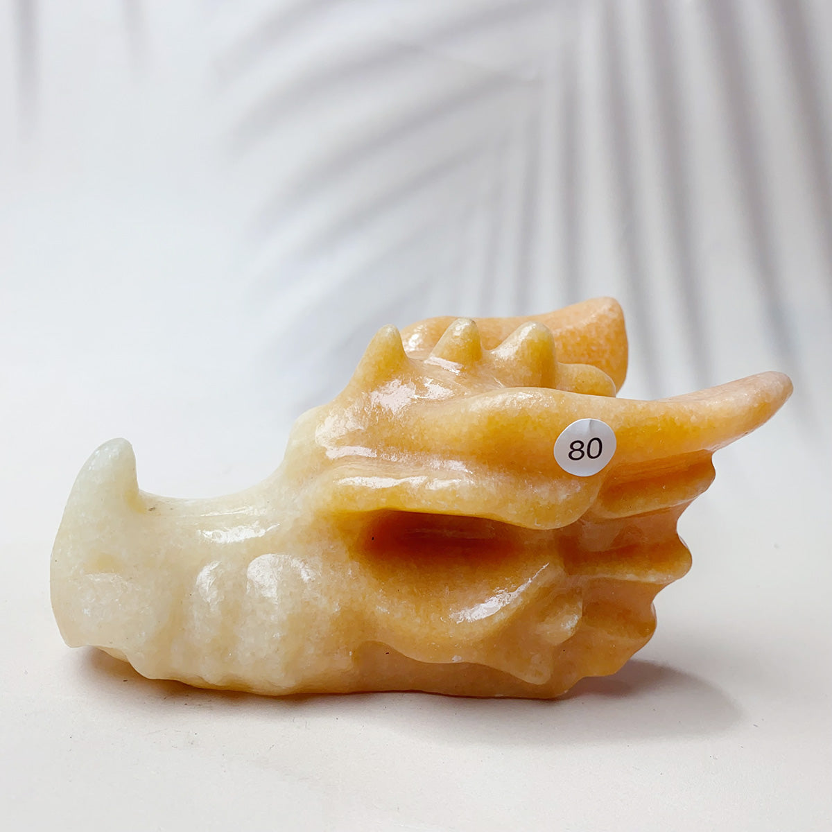 Rose Quartz & Garnet & Green jade & Pink Amethyst Crystal Materials Carved Dragon Head