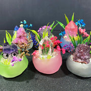 Natural Crystal DIY Potted Ornament