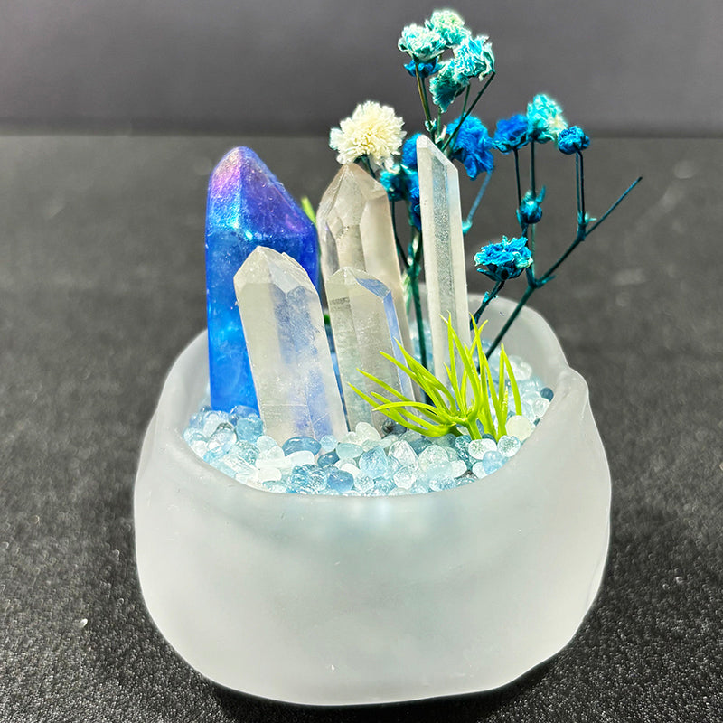 Natural Crystal DIY Potted Ornament