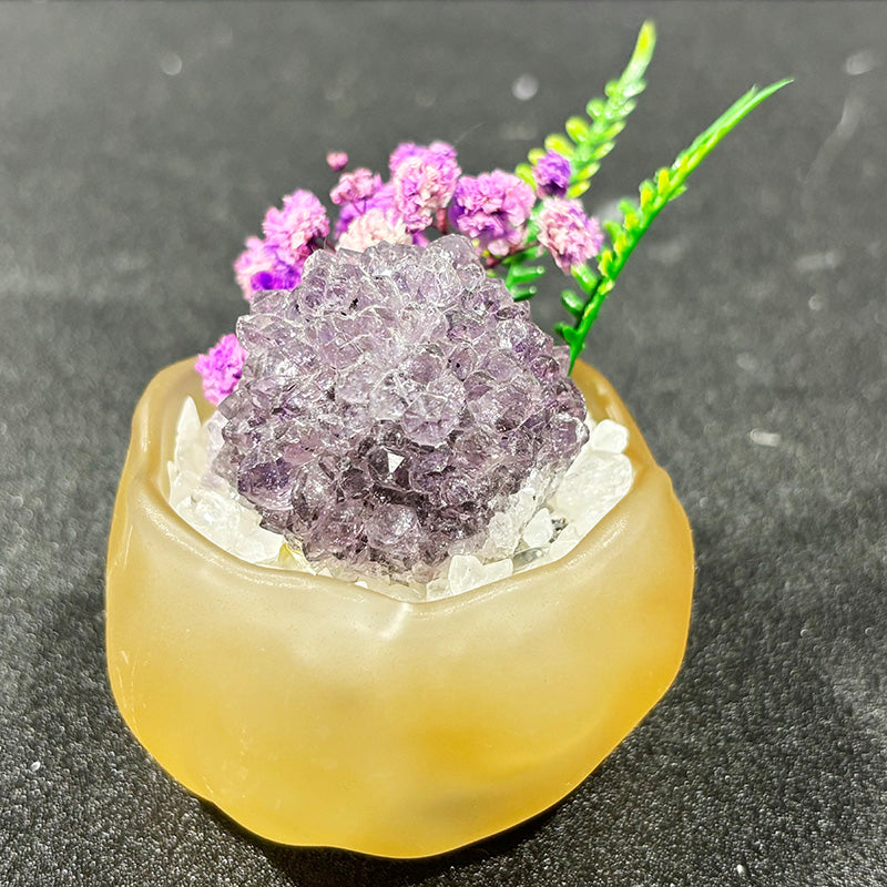Natural Crystal DIY Potted Ornament