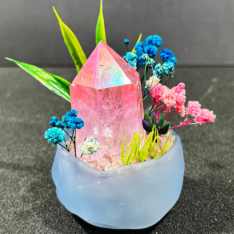 Natural Crystal DIY Potted Ornament