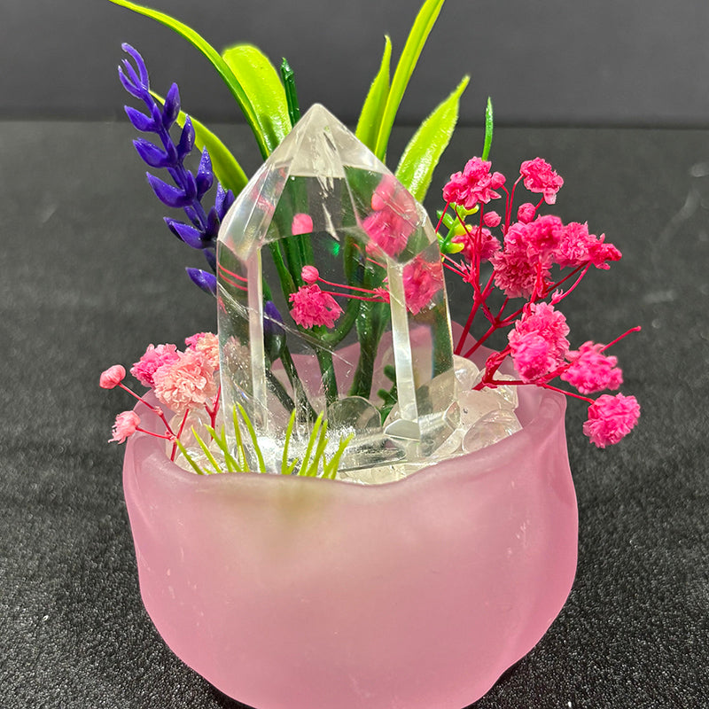 Natural Crystal DIY Potted Ornament