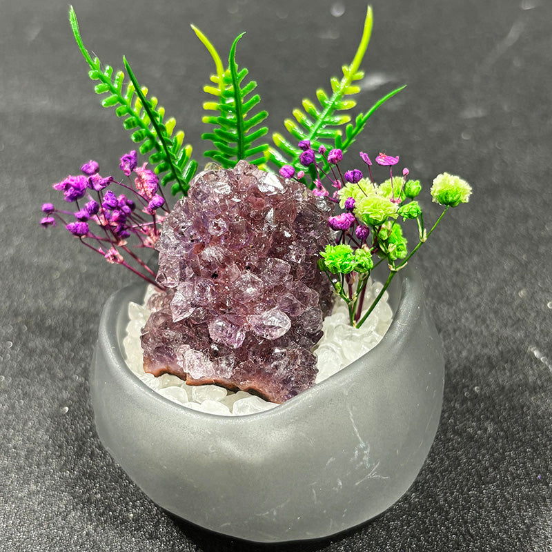 Natural Crystal DIY Potted Ornament