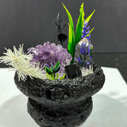 DIY Natural Crystal Gypsum Tray Potted Home Decoration