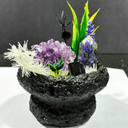DIY Natural Crystal Gypsum Tray Potted Home Decoration