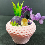 DIY Strawberry Crystal Potted Home Decor