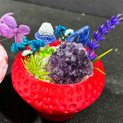 DIY Strawberry Crystal Potted Home Decor