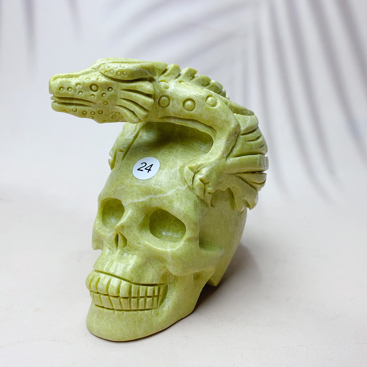 Pterosaur Skull Statue Healing Crystal Reiki Carved Crafts Home Decoration Gift