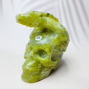 Crystal Pterosaur Skull Statue