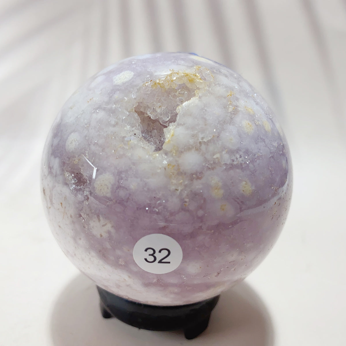 Natural Pink Amethyst Crystal Sphere