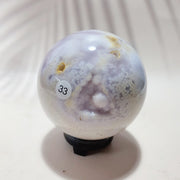 Natural Pink Amethyst Crystal Sphere
