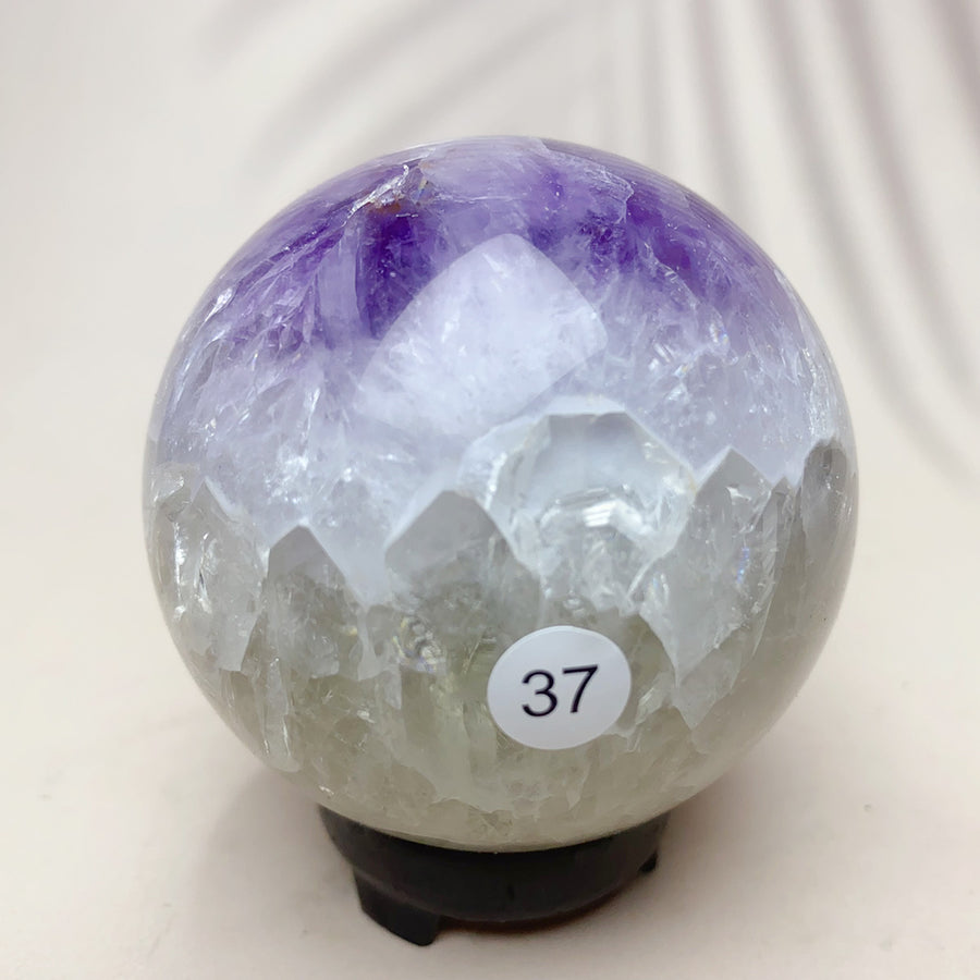 Natural Pink Amethyst Crystal Sphere