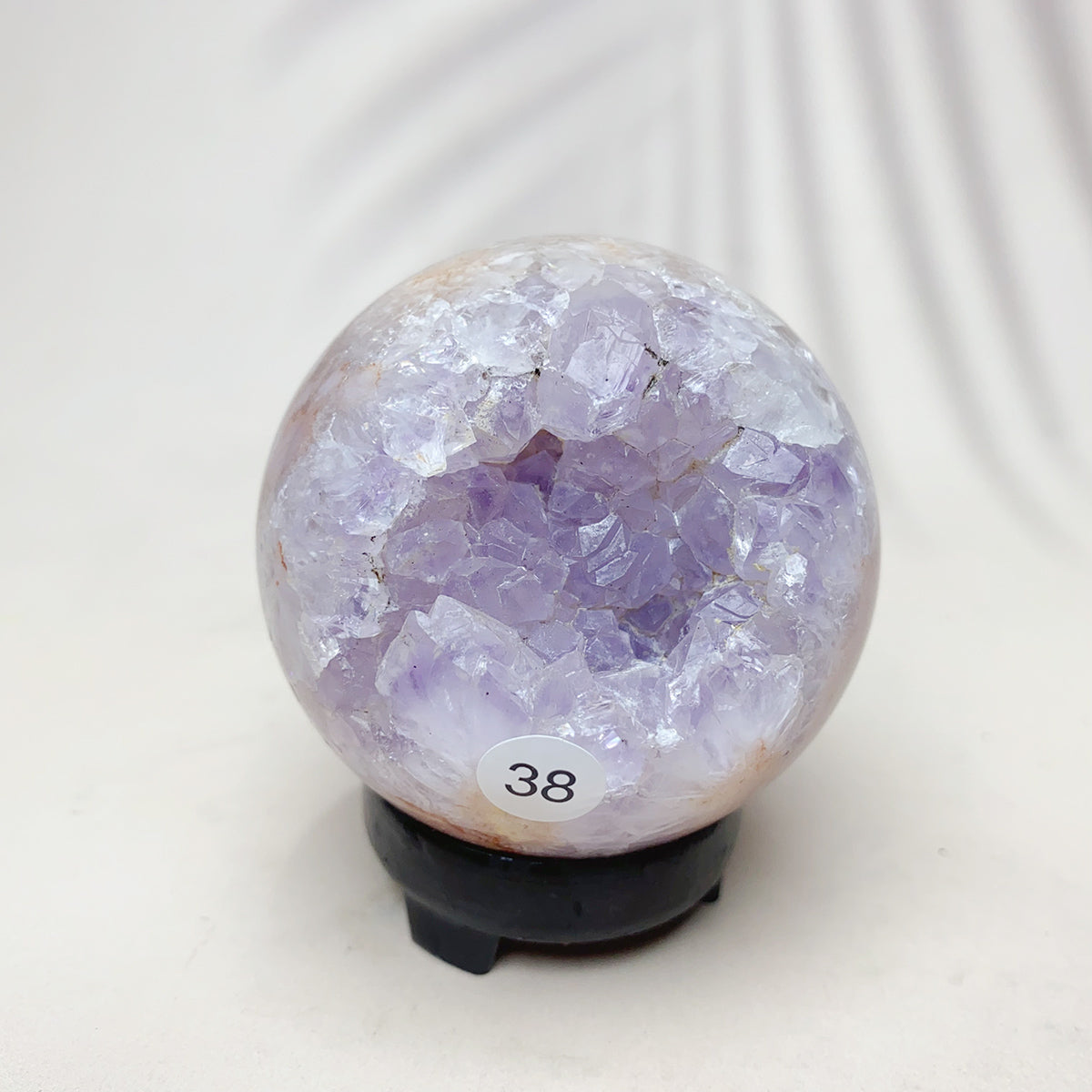 Natural Pink Amethyst Crystal Sphere