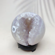 Natural Pink Amethyst Crystal Sphere