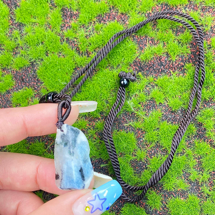 Aquamarine Raw Stone Pendant Jewellry