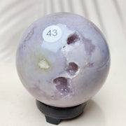 Natural Pink Amethyst Crystal Sphere