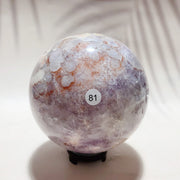 Natural Pink Amethyst Crystal Sphere