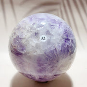 Natural Pink Amethyst Crystal Sphere