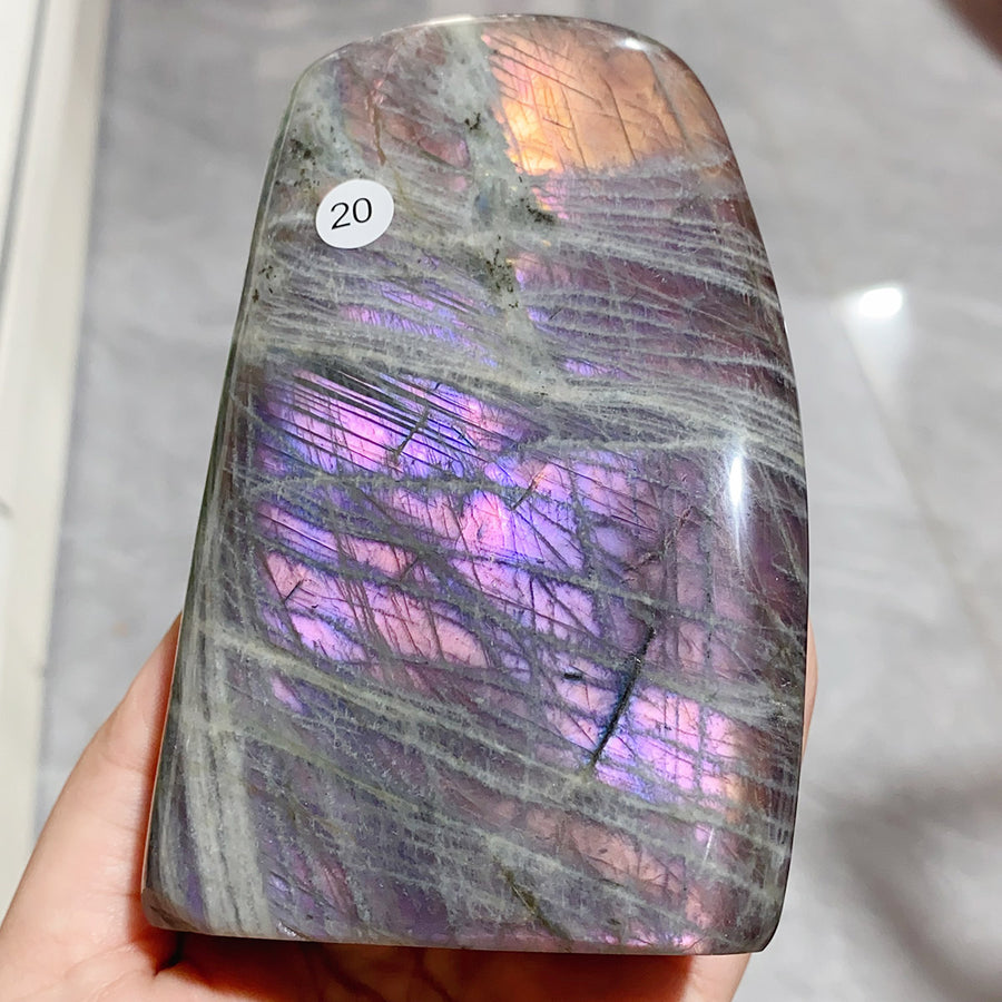 Rainbow Purple Light Pull Feldspar Freeform Minerals