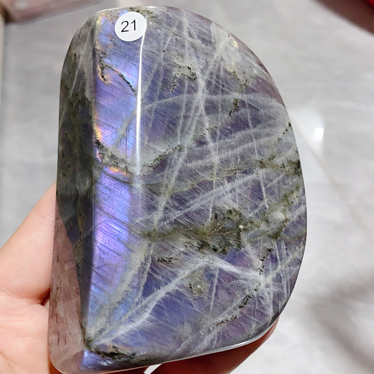 Rainbow Purple Light Pull Feldspar Freeform Minerals