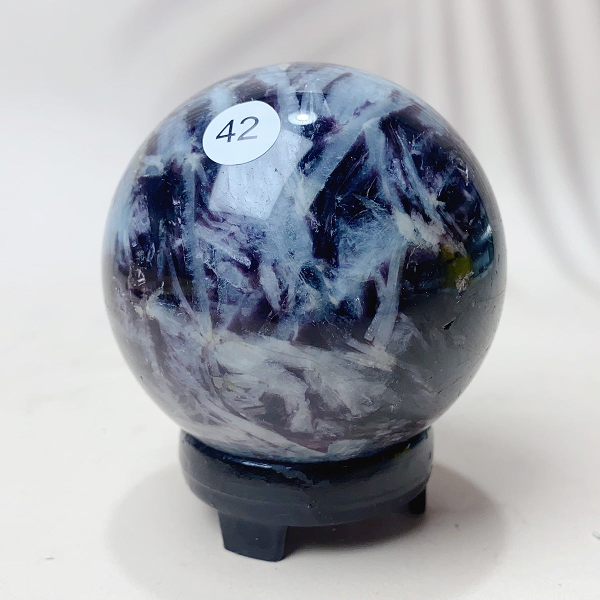 Natural Purple Fluorite Root Crystal Sphere Purple