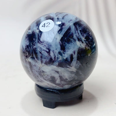 Natural Purple Fluorite Root Crystal Sphere Purple