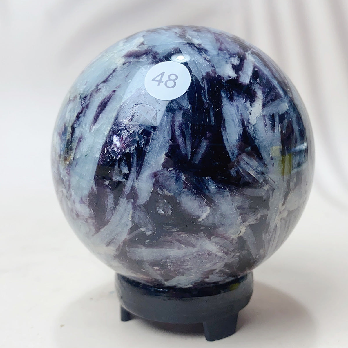 Natural Purple Fluorite Root Crystal Sphere Purple