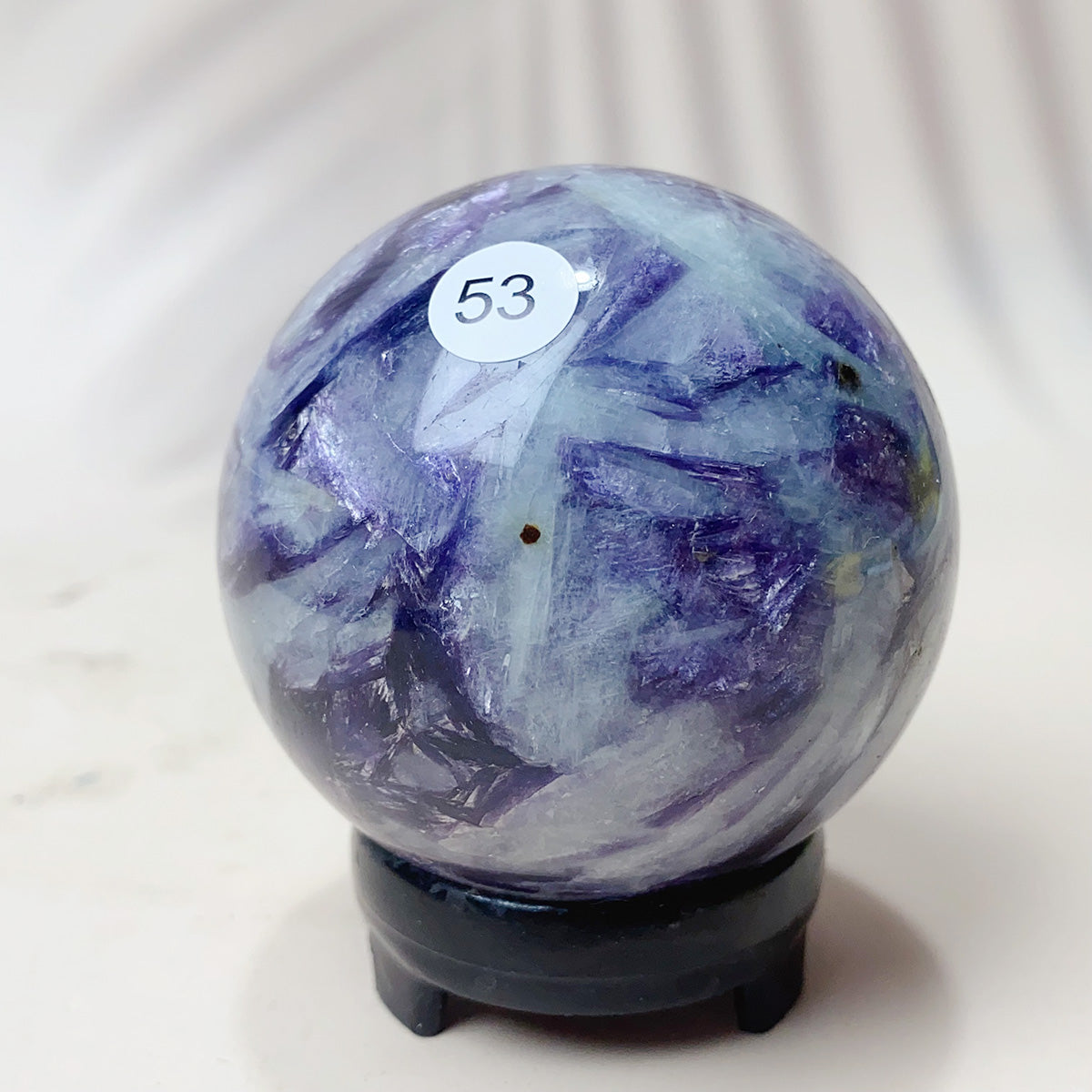 Natural Purple Fluorite Root Crystal Sphere Purple
