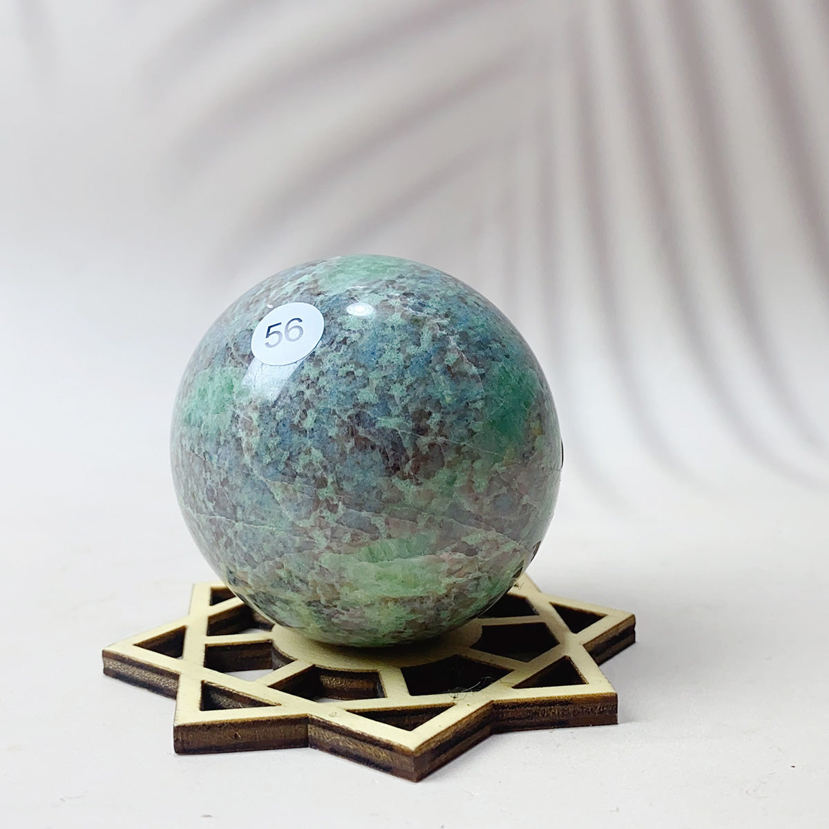 Natural Amazonite Garnet Crystal Sphere