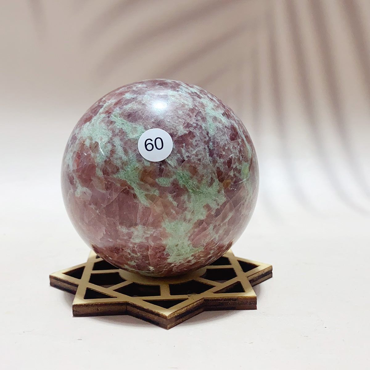 Natural Amazonite Garnet Crystal Sphere