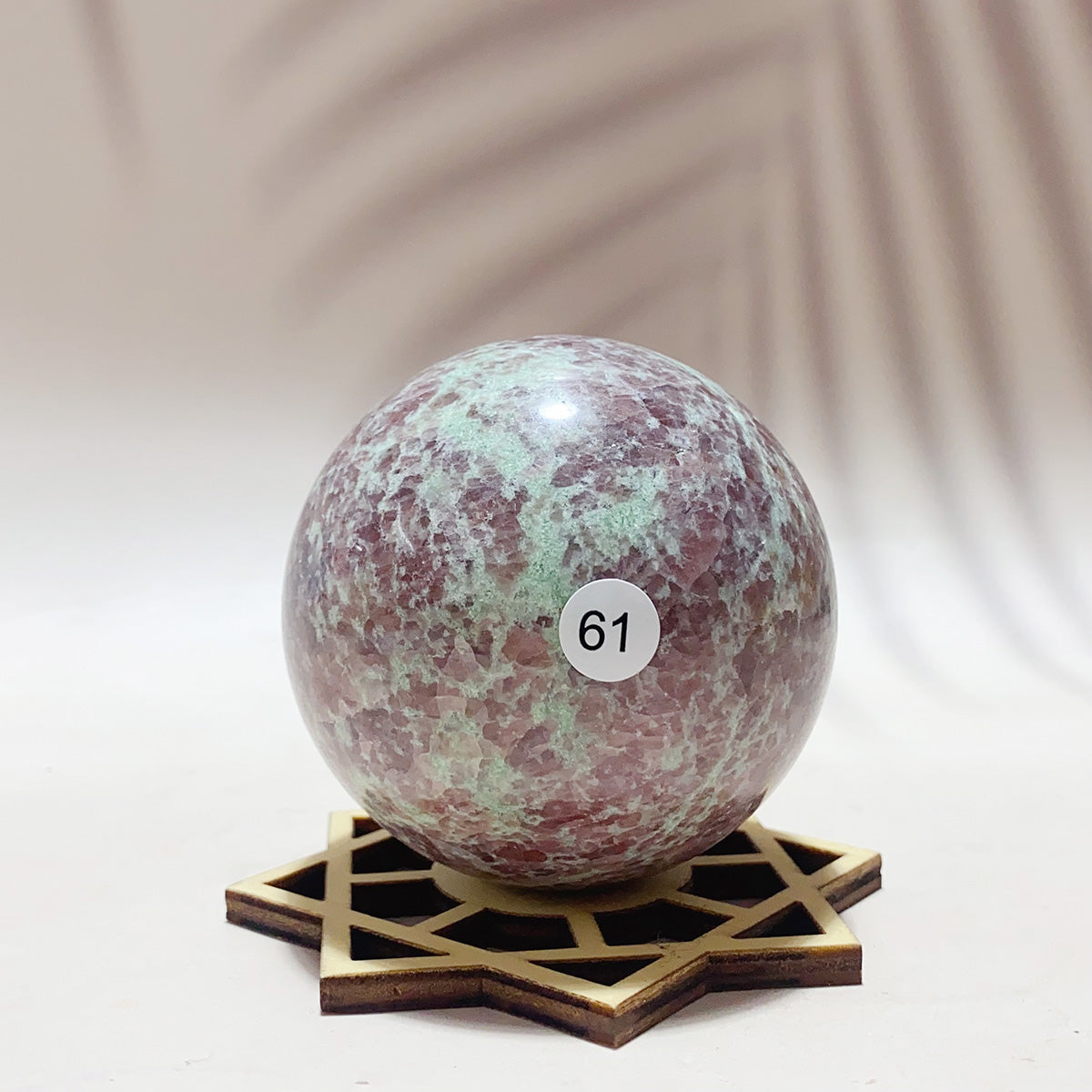 Natural Amazonite Garnet Crystal Sphere