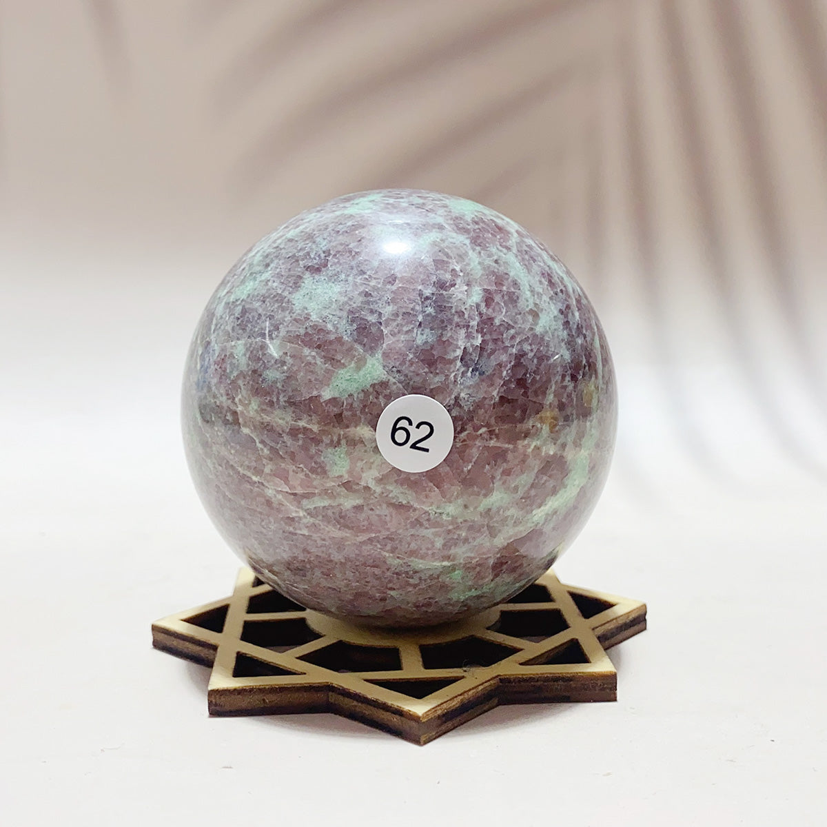 Natural Amazonite Garnet Crystal Sphere