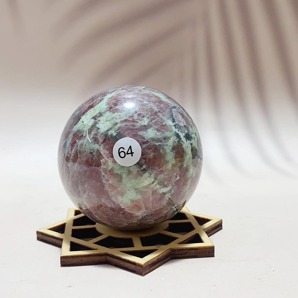 Natural Amazonite Garnet Crystal Sphere