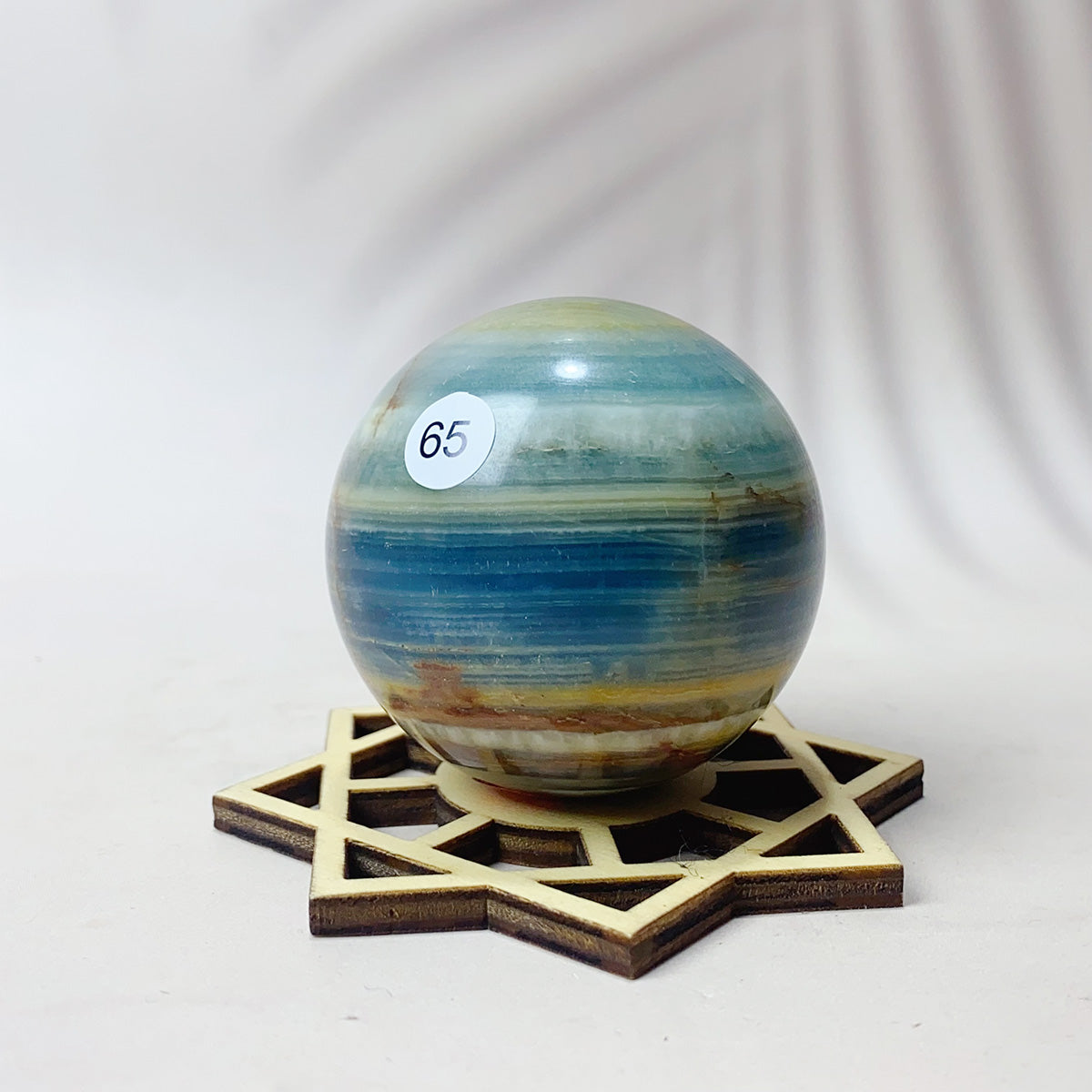 Natural Blue Onxy Crystal Sphere
