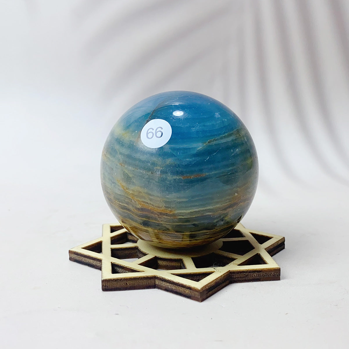 Natural Blue Onxy Crystal Sphere
