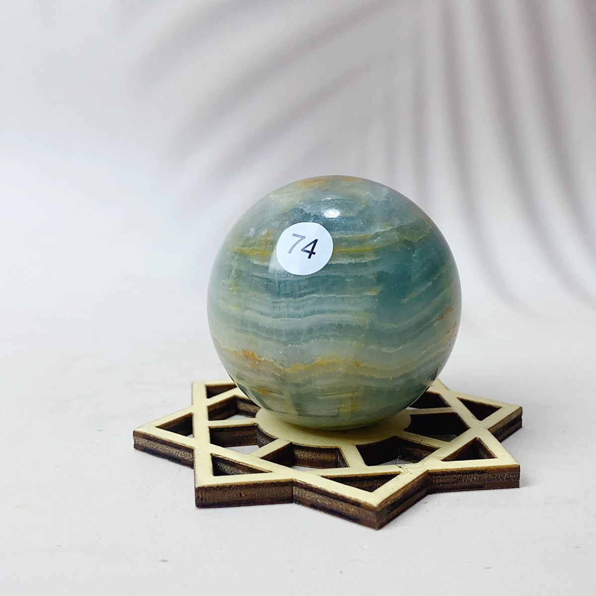 Natural Blue Onxy Crystal Sphere