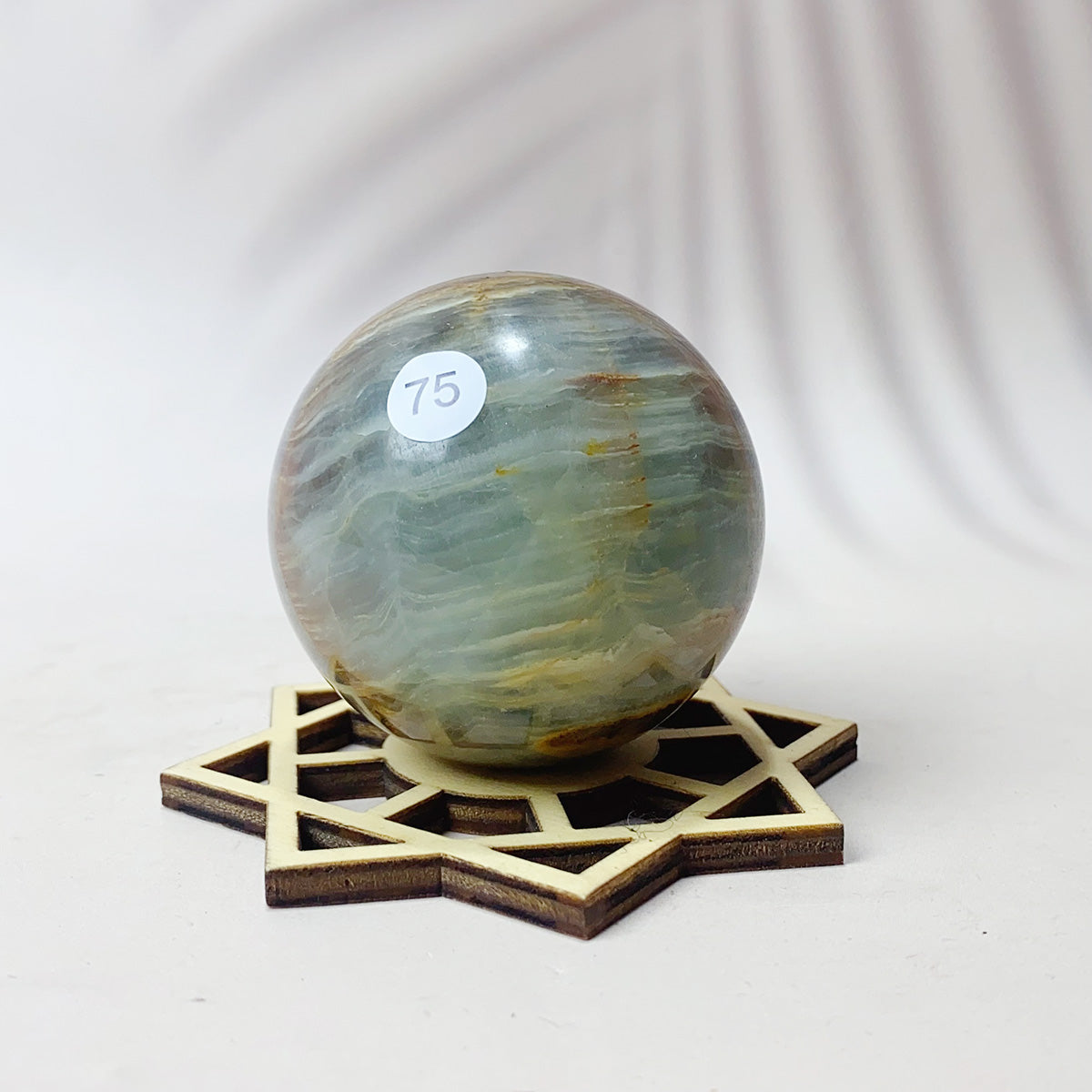 Natural Blue Onxy Crystal Sphere